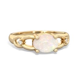 Opal Links 14K Yellow Gold ring R4032