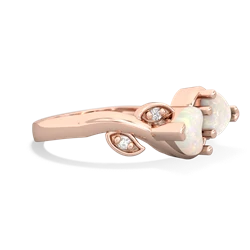 Opal Floral Elegance 14K Rose Gold ring R5790