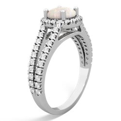 opal halo rings