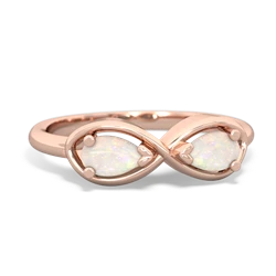 Opal Infinity 14K Rose Gold ring R5050