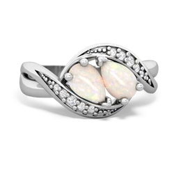 Opal Summer Winds 14K White Gold ring R5342