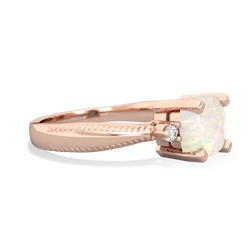 Opal Cushion Rope 14K Rose Gold ring R2484