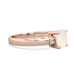 Opal Simply Elegant Cushion 14K Rose Gold ring R2489