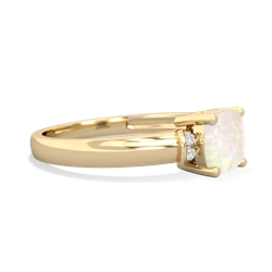 Opal Simply Elegant Cushion 14K Yellow Gold ring R2489