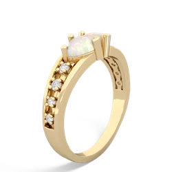 Opal Heart To Heart 14K Yellow Gold ring R3342