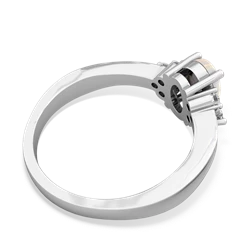 Opal Simply Elegant 14K White Gold ring R2113