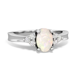 Opal Simply Elegant 14K White Gold ring R2113