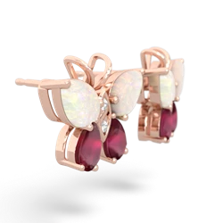 Opal Butterfly 14K Rose Gold earrings E2215