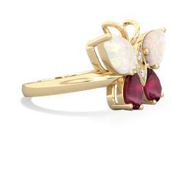 Opal Butterfly 14K Yellow Gold ring R2215