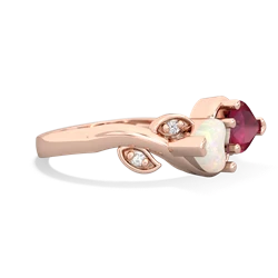 Opal Floral Elegance 14K Rose Gold ring R5790