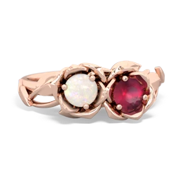 Opal Rose Garden 14K Rose Gold ring R5510