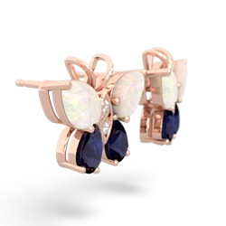 Opal Butterfly 14K Rose Gold earrings E2215