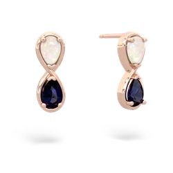 Opal Infinity 14K Rose Gold earrings E5050