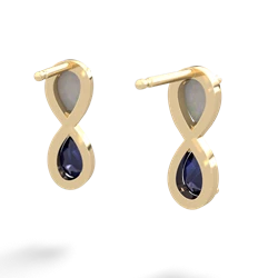 Opal Infinity 14K Yellow Gold earrings E5050