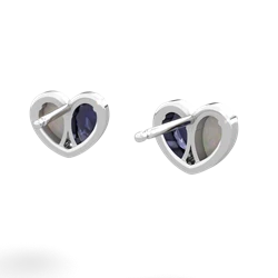 Opal 'Our Heart' 14K White Gold earrings E5072