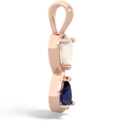 Opal Infinity 14K Rose Gold pendant P5050