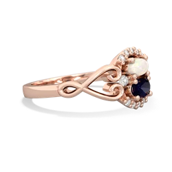 Opal Love Nest 14K Rose Gold ring R5860