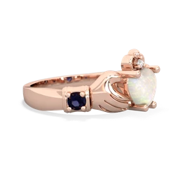 Opal Claddagh Keepsake 14K Rose Gold ring R5245