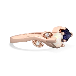 Opal Floral Elegance 14K Rose Gold ring R5790