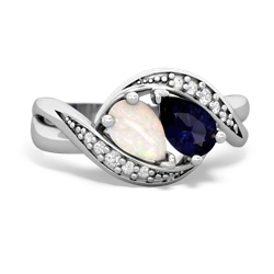 Opal Summer Winds 14K White Gold ring R5342