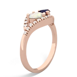 Opal Mother And Child 14K Rose Gold ring R3010