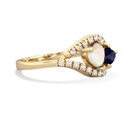 Opal Mother And Child 14K Yellow Gold ring R3010