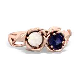 Opal Rose Garden 14K Rose Gold ring R5510