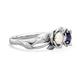 Opal Rose Garden 14K White Gold ring R5510