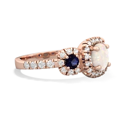 Opal Regal Halo 14K Rose Gold ring R5350