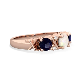 Opal Hugs And Kisses 14K Rose Gold ring R5016