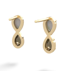 Opal Infinity 14K Yellow Gold earrings E5050