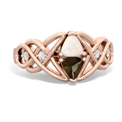 Opal Keepsake Celtic Knot 14K Rose Gold ring R5300