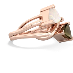 Opal Split Band Swirl 14K Rose Gold ring R2341