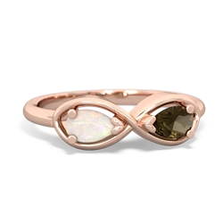 Opal Infinity 14K Rose Gold ring R5050