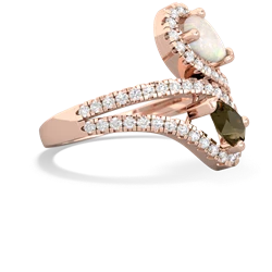 Opal Diamond Dazzler 14K Rose Gold ring R3000