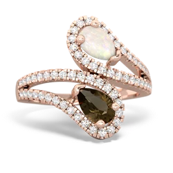 Opal Diamond Dazzler 14K Rose Gold ring R3000