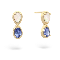 Opal Infinity 14K Yellow Gold earrings E5050