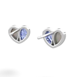 Opal 'Our Heart' 14K White Gold earrings E5072