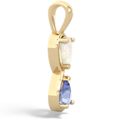 Opal Infinity 14K Yellow Gold pendant P5050