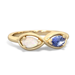 Opal Infinity 14K Yellow Gold ring R5050