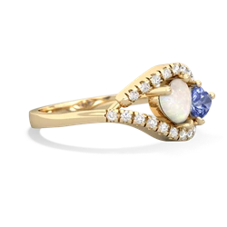 Opal Mother And Child 14K Yellow Gold ring R3010