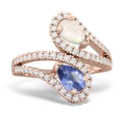 Opal Diamond Dazzler 14K Rose Gold ring R3000