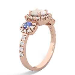 Opal Regal Halo 14K Rose Gold ring R5350