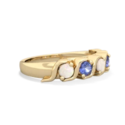 Opal Anniversary Band 14K Yellow Gold ring R2089