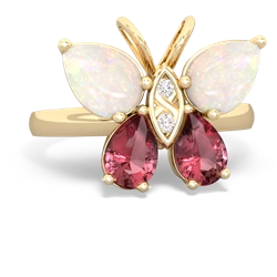 Opal Butterfly 14K Yellow Gold ring R2215