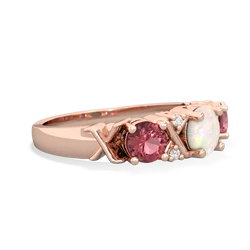 Opal Hugs And Kisses 14K Rose Gold ring R5016