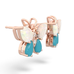 Opal Butterfly 14K Rose Gold earrings E2215