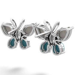 Opal Butterfly 14K White Gold earrings E2215