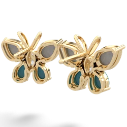 Opal Butterfly 14K Yellow Gold earrings E2215