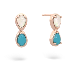 Opal Infinity 14K Rose Gold earrings E5050